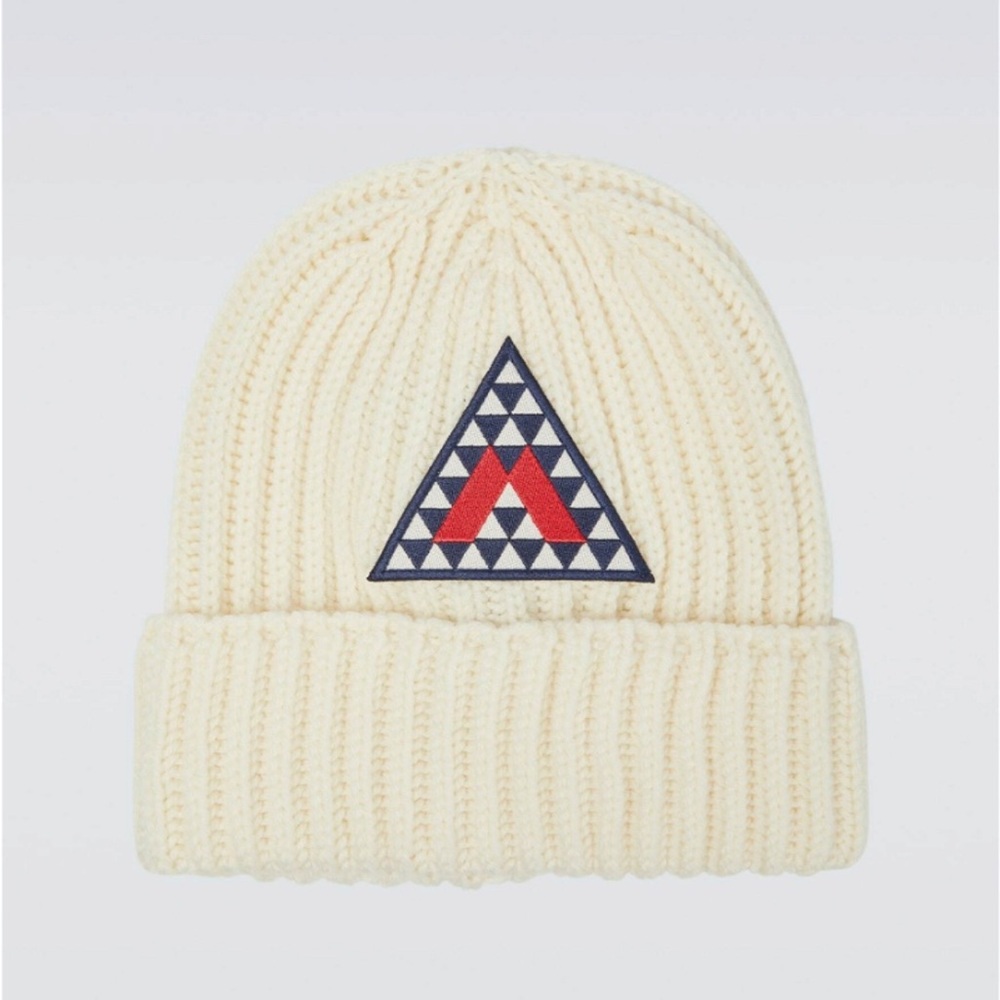 Moncler ribbed knit wool beanie